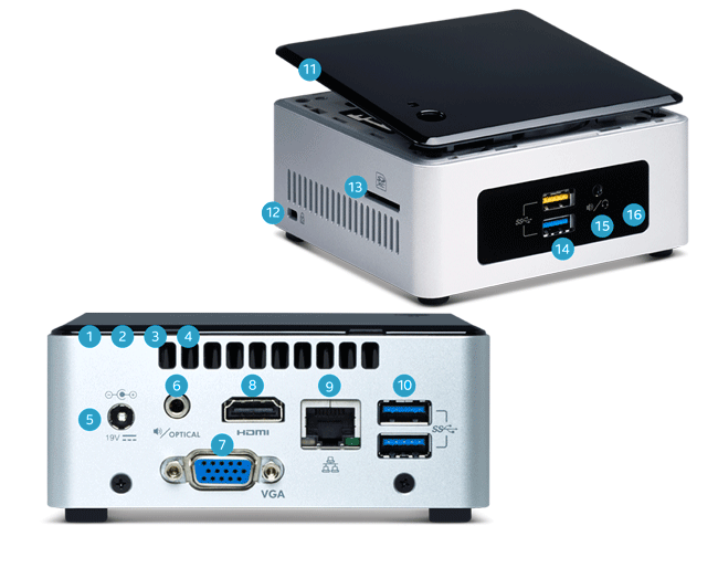 کامپیوتر کوچک اینتل ناک NUC5CPYH - مشخصات