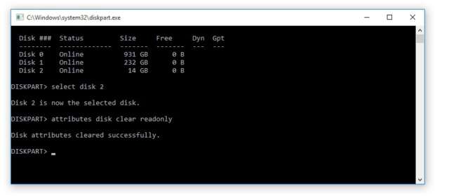 آموزش رفع خطای The disk is Write Protected