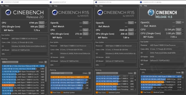 نتایج پردازنده AMD Ryzen 5 5600X در بنچمارک Cinebench مشخص شد؛ نتایجی تلخ برای اینتل!