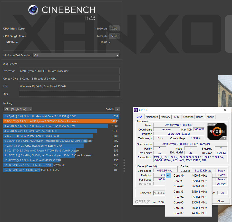 نخستین بنچمارک‌های غیر گیمینگ پردازنده Ryzen 7 5800X3D منتشر شد